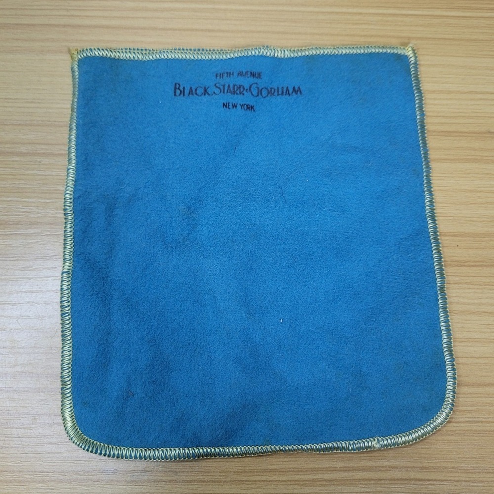 Black Starr Gorham Fifth Avenue New York Silver Anti Tarnish‎ Bag Cloth Pouch